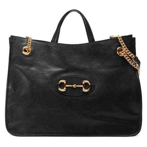 gucci horsebit tote black.